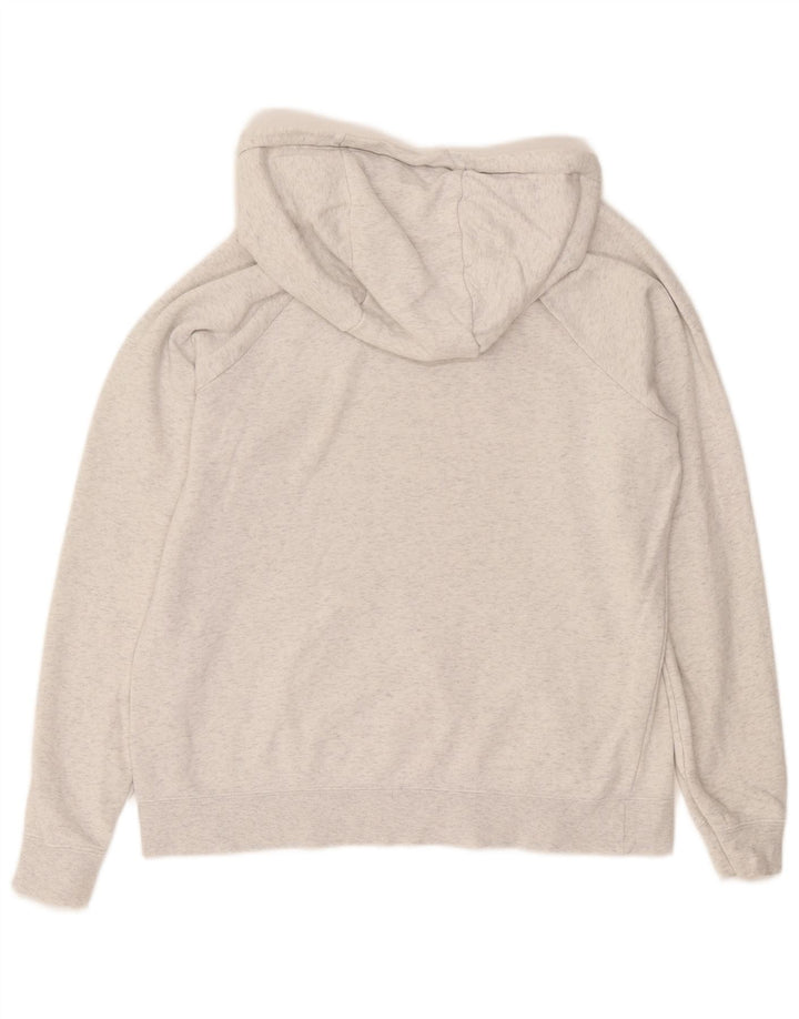 Nike Dame Hættetrøje UK 14 Medium Grey Bomuld
