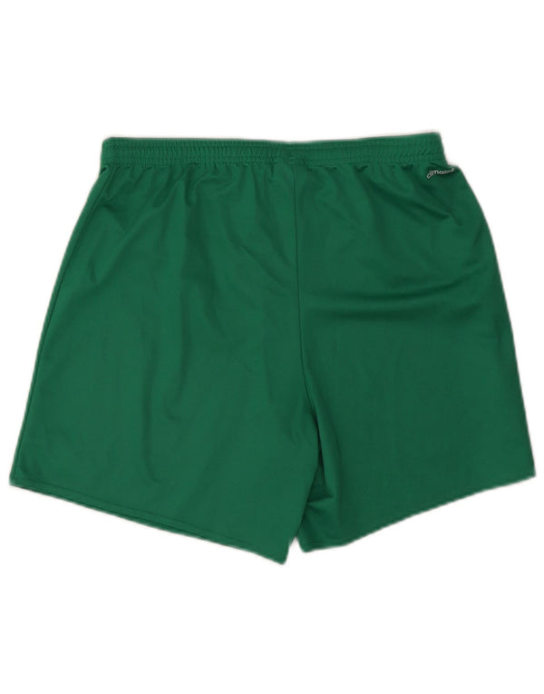 Adidas Womens Climalite Sportshorts UK 12/14 Medium Green Polyester