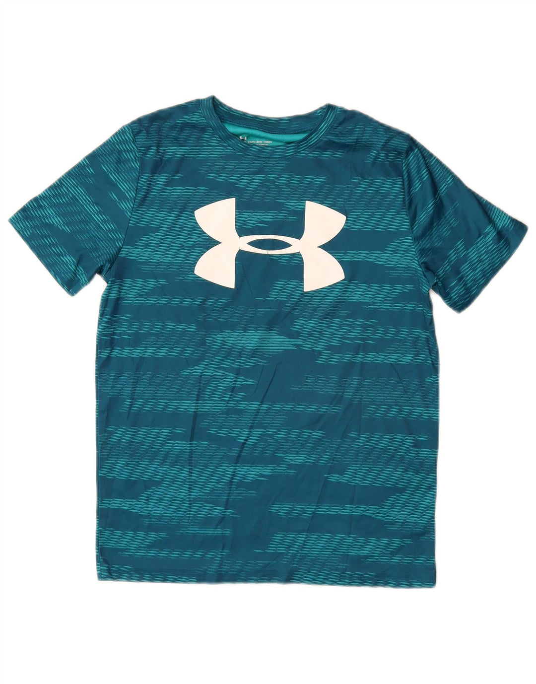 UNDER ARMOUR Drenge Heat Gear Grafisk T-shirt Top 11-12 år Stor Blå
