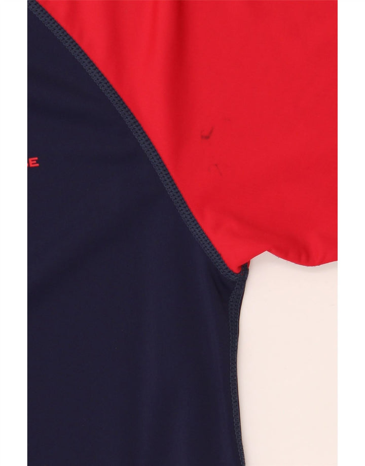 Mountain Warehouse Herre T-shirt Top Small Navy Blue Colourblock Nylon