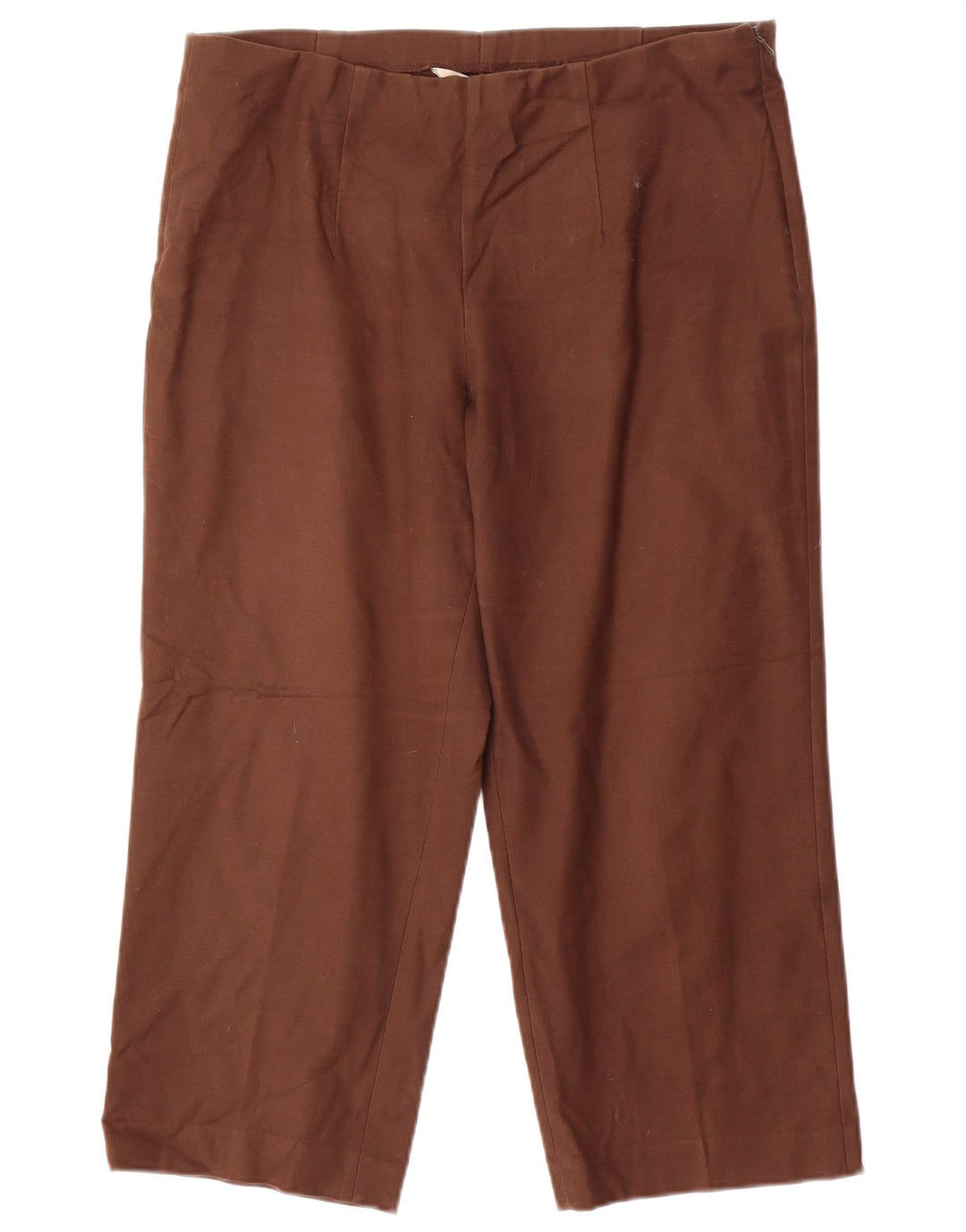 EDDIE BAUER Lige Capribukser til kvinder US 10 Large W34 L22 Brun