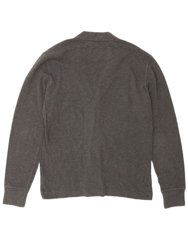 Polo Ralph Lauren Mens Cardigan Sweater Small Grey Cotton