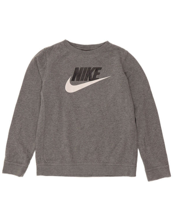 Nike drenge grafisk t-shirt top 12-13 år store grå flækkede sportsgrene