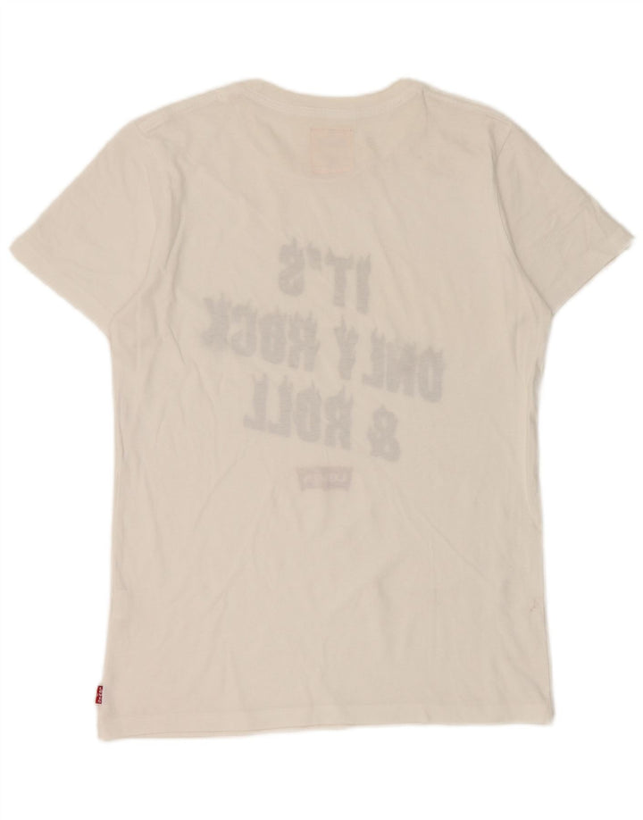 Levi's Boys Grafisk T-Shirt Top 15-16 År Hvid Bomuld