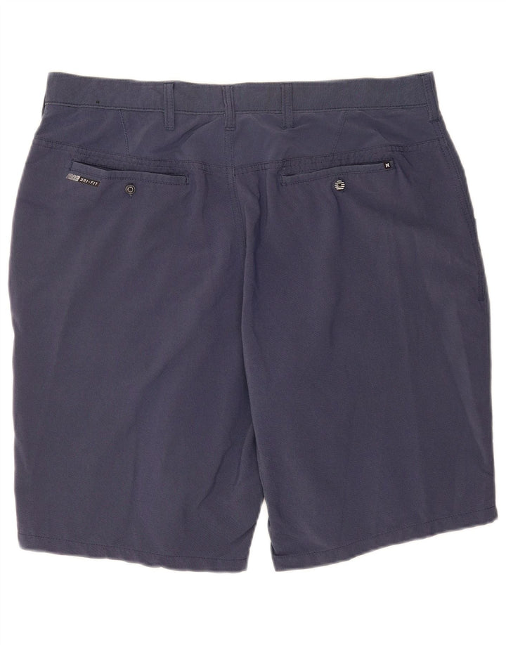 Hurley Herre Chino Shorts W36 Large Navy Blue Nylon