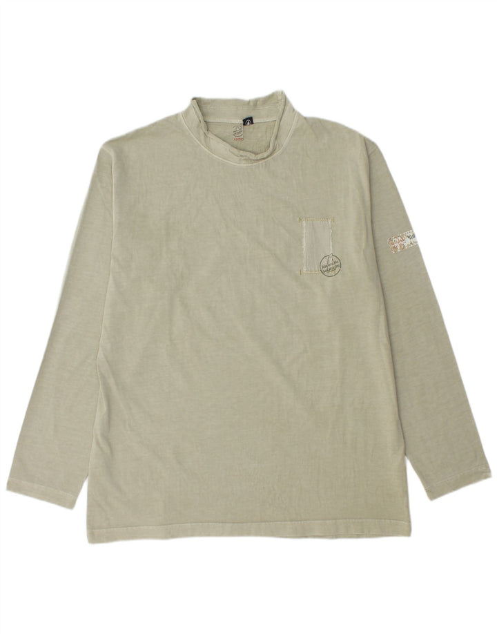 Murphy & Nye Herre Marine Heritage Grafisk Top Langærmet 2XL Khaki Bomuld