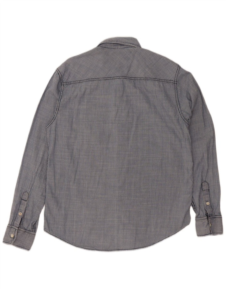 Tommy Hilfiger Herreskjorte Medium Marineblå Nålestribet bomuld