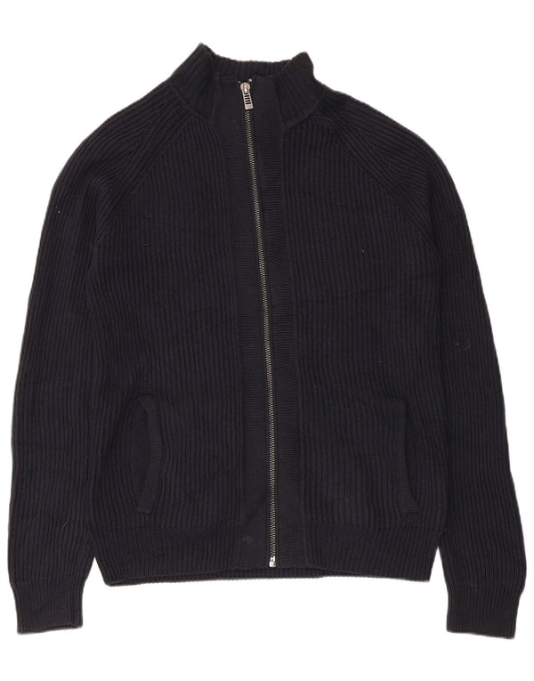 Calvin Klein Herre cardigan sweater med fuld lynlås mellem marineblå bomuld