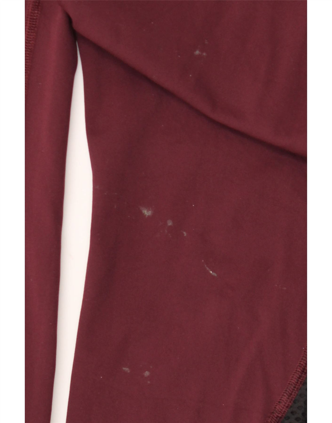 Lululemon Womens Crop Leggings US 12 Large Burgundy Colourblock