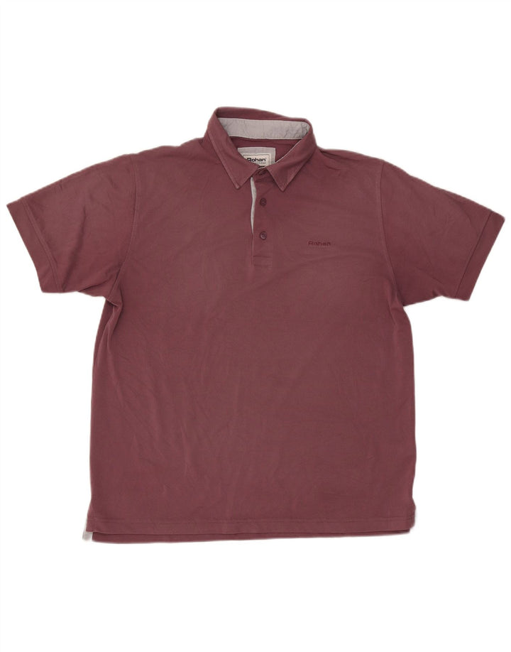 Rohan Poloskjorte til mænd Stor Burgundy Polyester