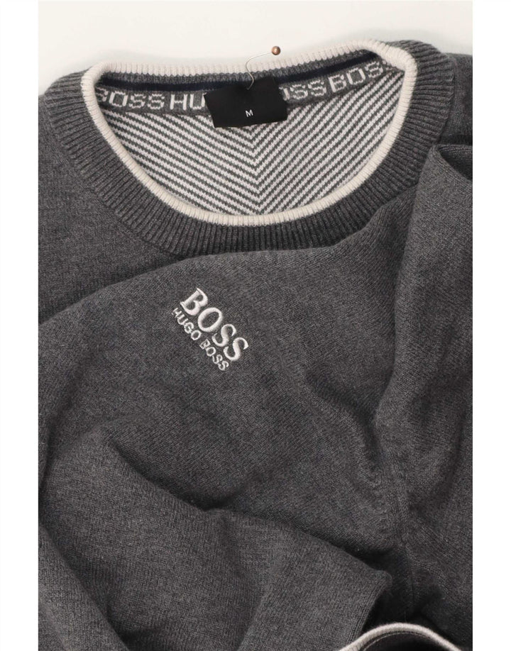Hugo Boss Herre sweater med rund hals, mellemgrå
