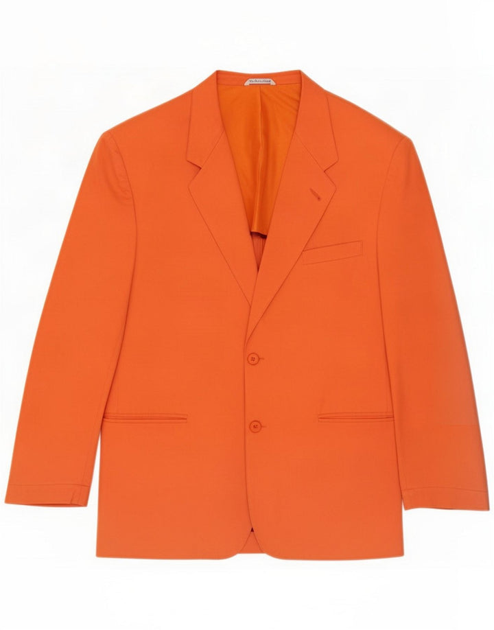 Wampum Herre 2-knaps blazerjakke UK 40 Large Orange Acetate