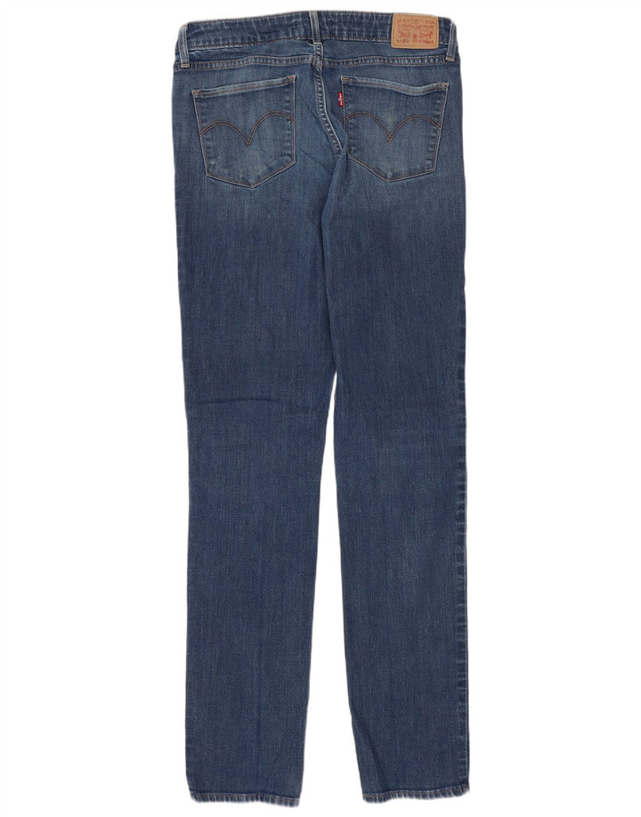 LEVI'S Dame 712 Slim Jeans W29 L34 Blå Bomuld