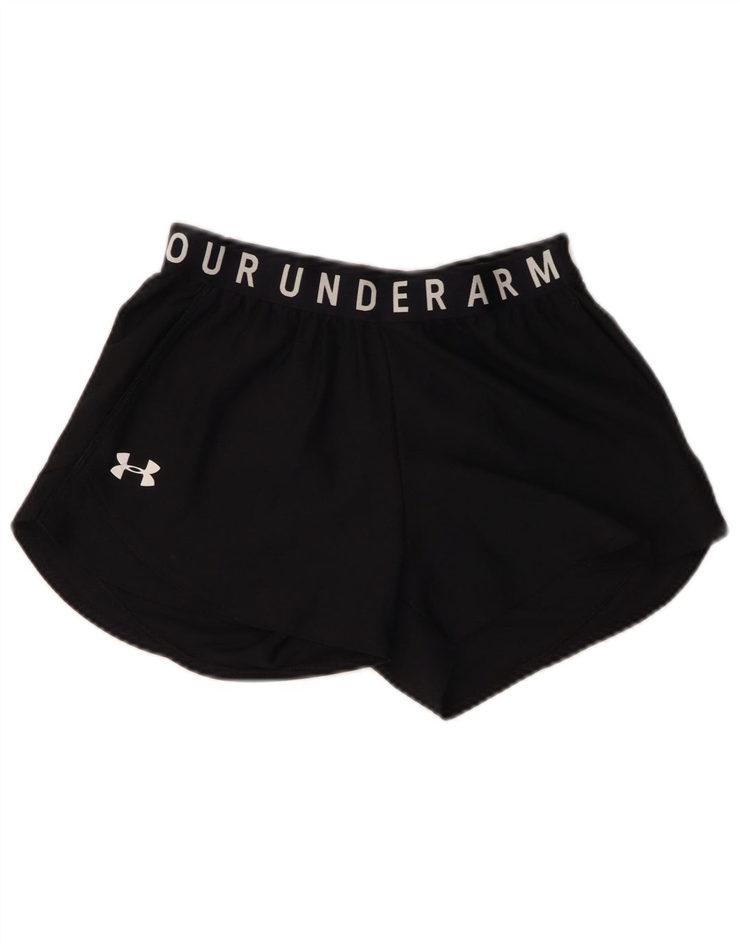 UNDER ARMOUR Grafiske sportsshorts til kvinder UK 4 XS sort polyester