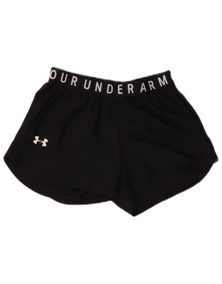 UNDER ARMOUR Grafiske sportsshorts til kvinder UK 4 XS sort polyester