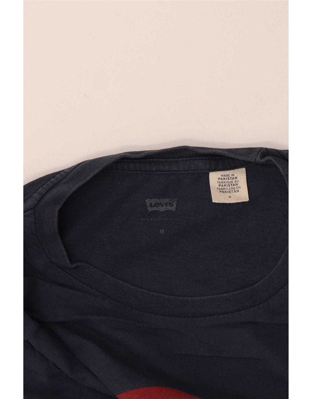 Levi's Herre grafisk T-shirt Top Medium Navy Blue