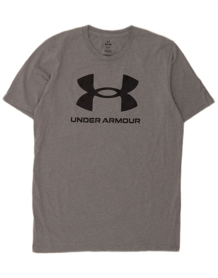 Under Armour Herre Grafisk T-Shirt Top Lille Grå
