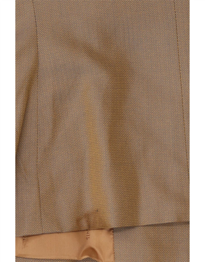 Escada Dame Elements Blazer Jacket UK 12 Medium Beige Sildeben