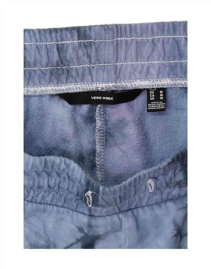 VERO MODA Womens Tracksuit Trousers Joggers UK 10 Medium Blue Tie Dye Vintage Vero Moda and Second-Hand Vero Moda from Messina Hembry 