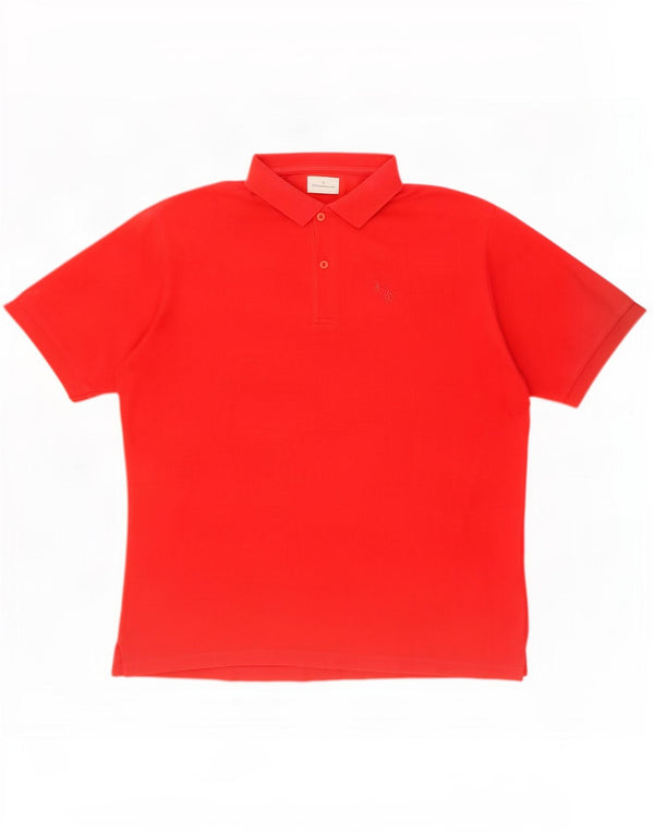 Trussardi Jeans Polo Shirt til mænd 2XL Rød Bomuld