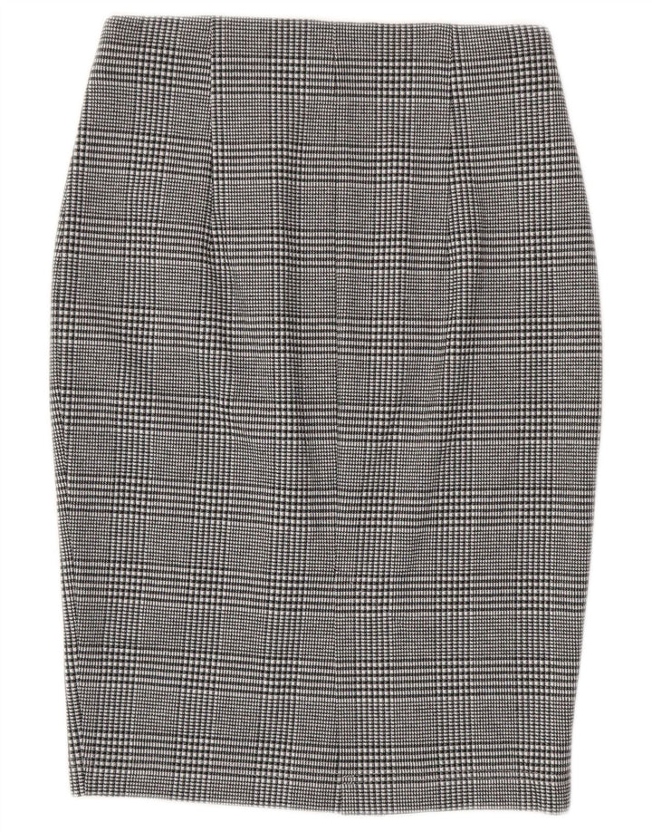 Marks & Spencer Pencil Nederdel til kvinder UK 8 Small W28 Grey Ternet polyester
