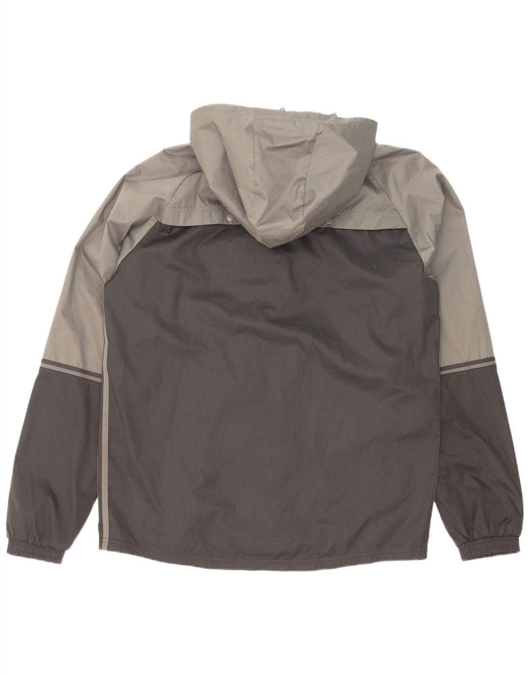 Adidas Regnjakke med hætte til mænd UK 38 Medium Grey Colourblock Polyester