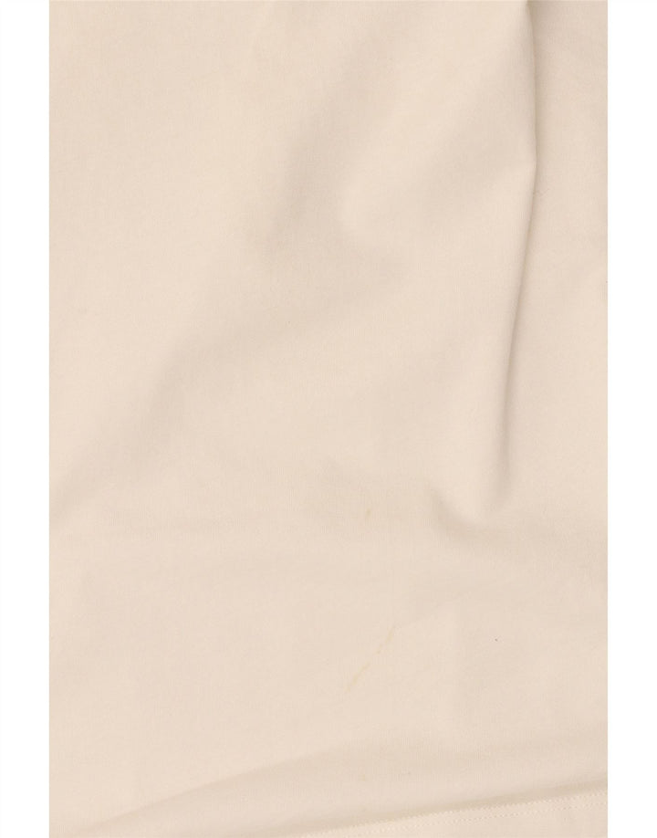 Moschino Dame Oversized bluse Top UK 20 2XL Hvid Bomuld
