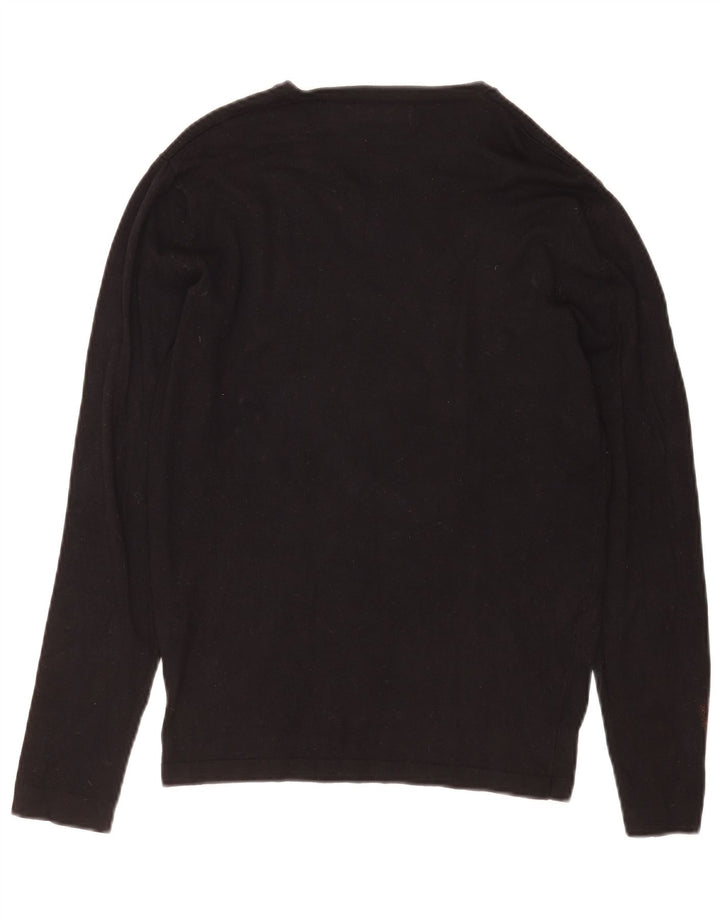 Zara Herre V-hals sweater Medium Sort Viscose