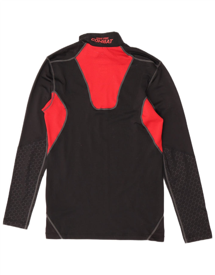 Nike Herre Compression Top Langærmet Stor Sort Colourblock Polyester