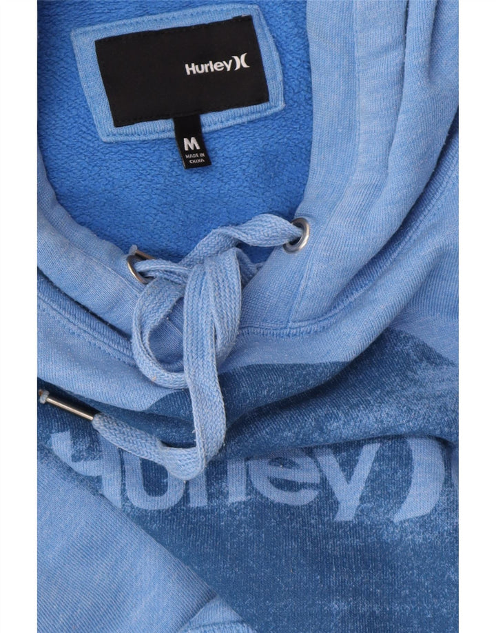HURLEY Grafisk hættetrøje til kvinder UK 14 Medium Blue