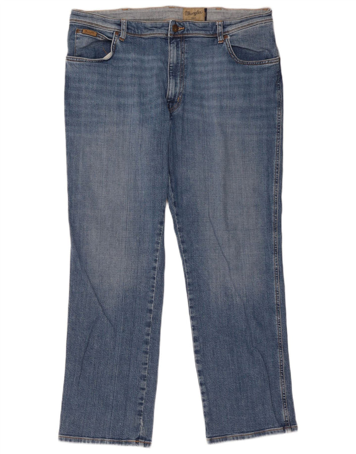 Wrangler Herre Texas Straight Jeans W40 L30 Blå Bomuld