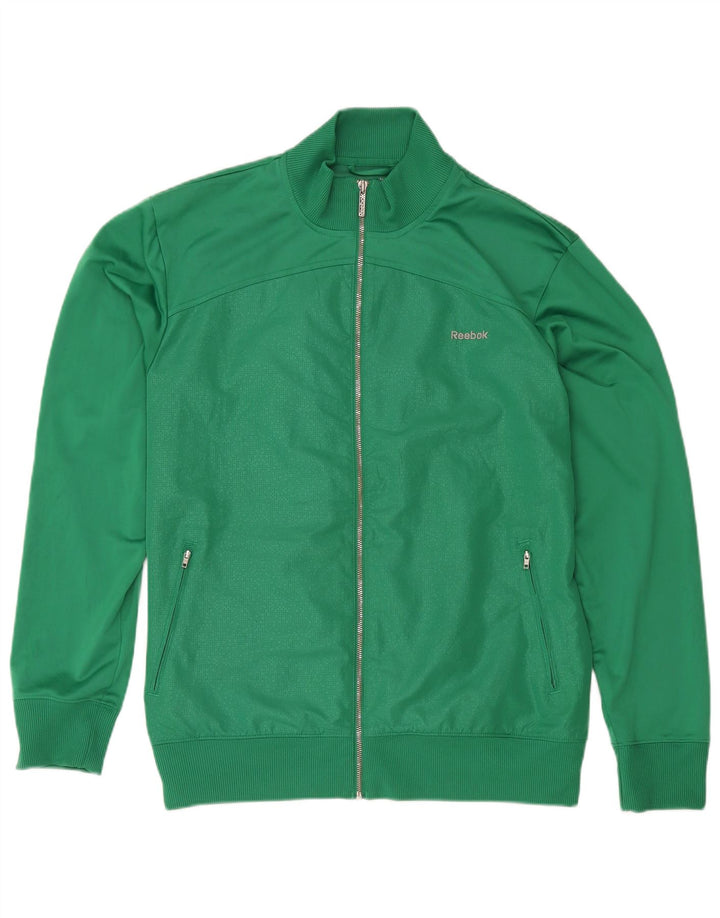 Reebok Træningsdragt til mænd Topjakke XL Grøn Polyester