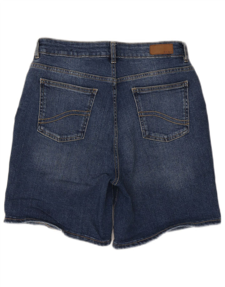 Fat Face Dame Darley Denim Shorts UK 12 Medium W28 Blå Bomuld