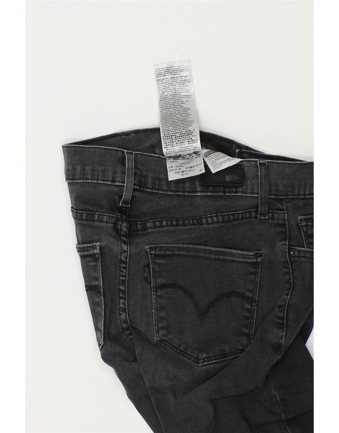 LEVI'S Womens Skinny Jeans W25 L25  Grey Cotton Vintage Levi's and Second-Hand Levi's from Messina Hembry 