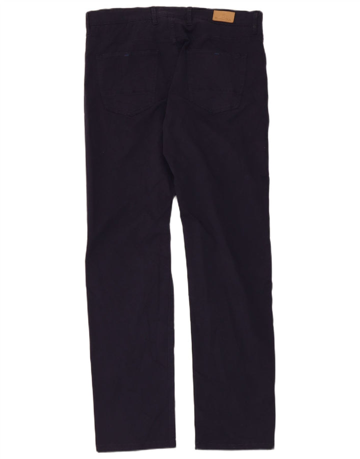 MASSIMO DUTTI Herre Slim Fit Casual Bukser EU 42 Large W32 L31 Navy Blue
