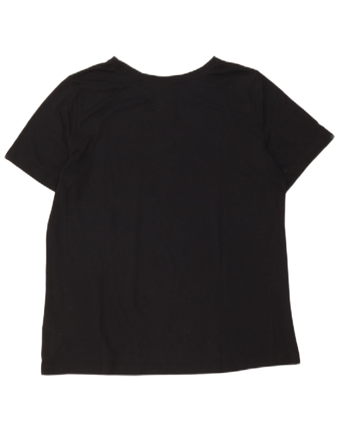 Nike Grafisk T-Shirt Top UK 14 Medium Sort Polyester