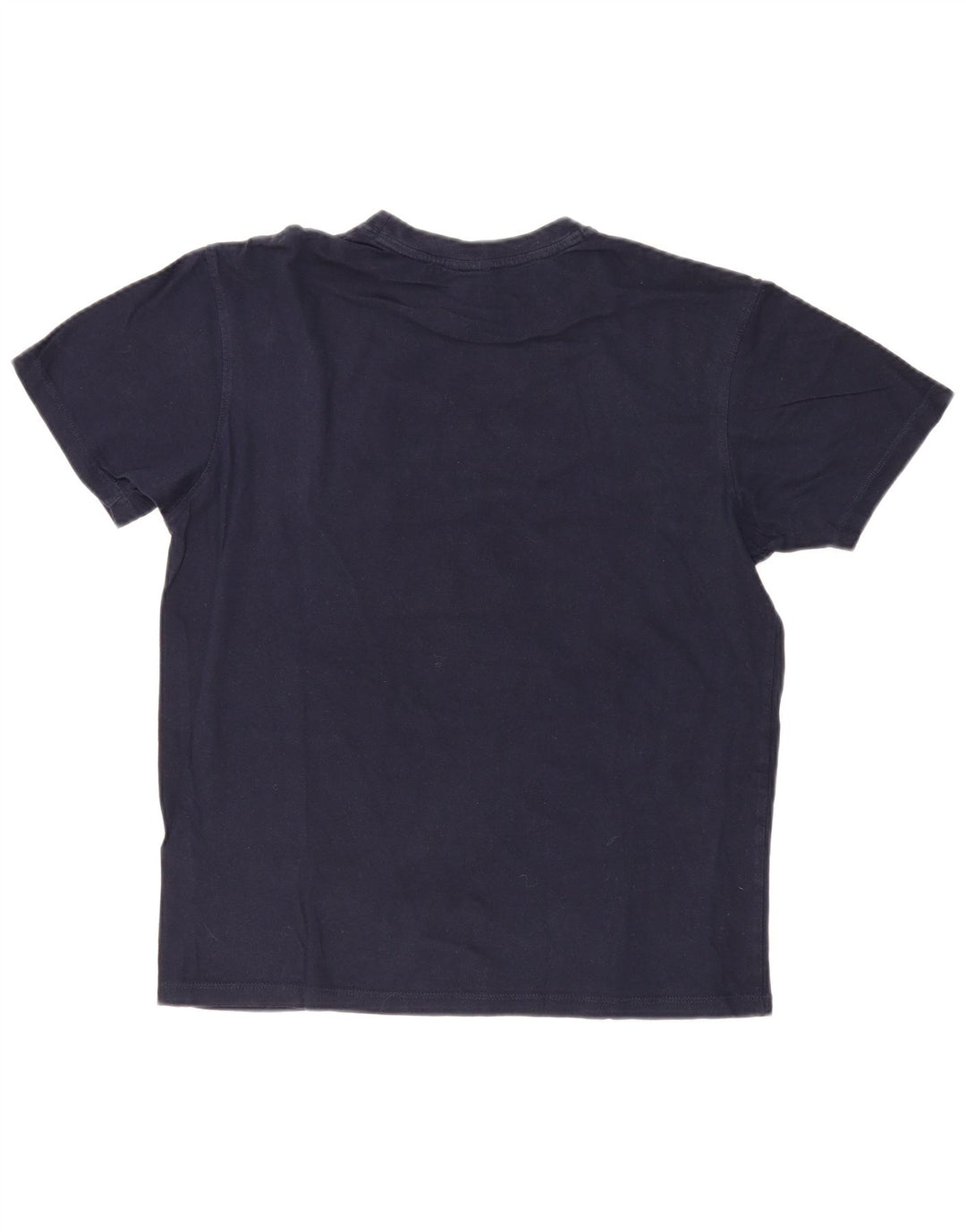 RUSSELL ATHLETIC Mens Graphic T-Shirt Top Medium Navy Blue Cotton
