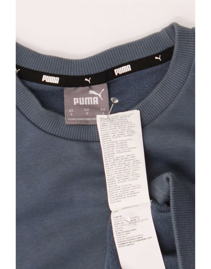 Puma Sweatshirt til mænd, lille blå bomuld