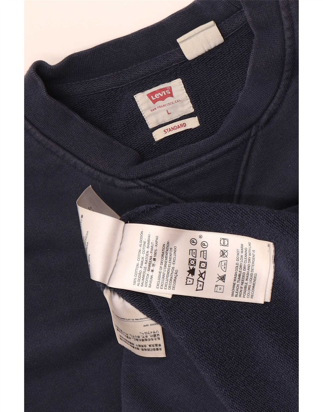 Levi's Standard Sweatshirt Jumper Large Marineblå
