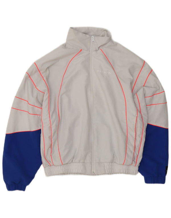 Adidas træningsdragt topjakke til kvinder UK 12 Medium Blue Colourblock Sports