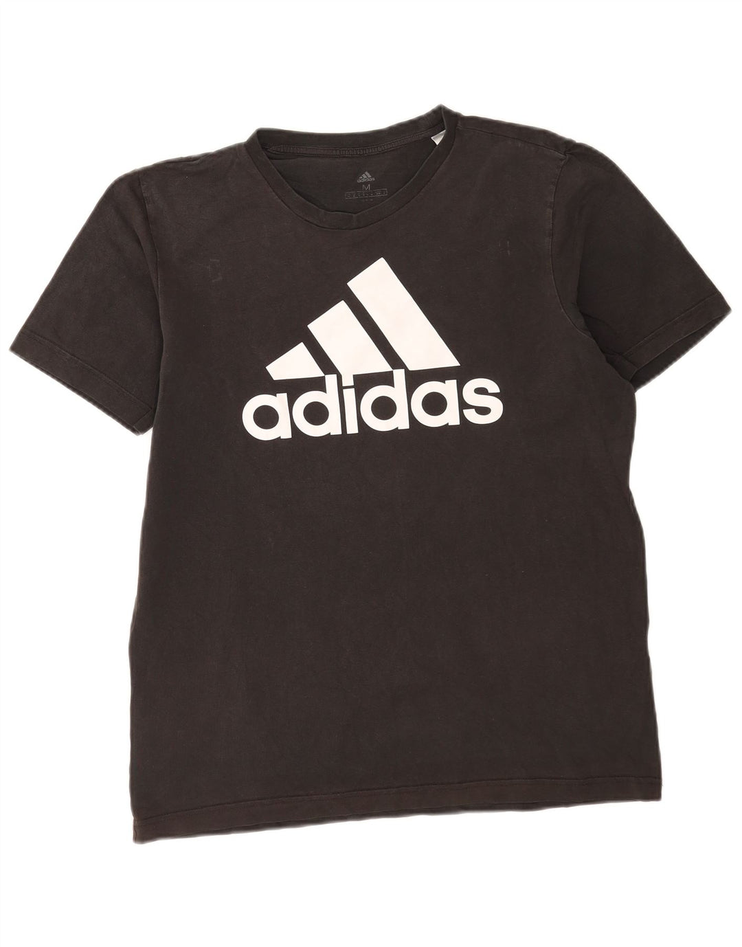 Adidas Herre grafisk T-shirt Top Medium Sort Bomuld