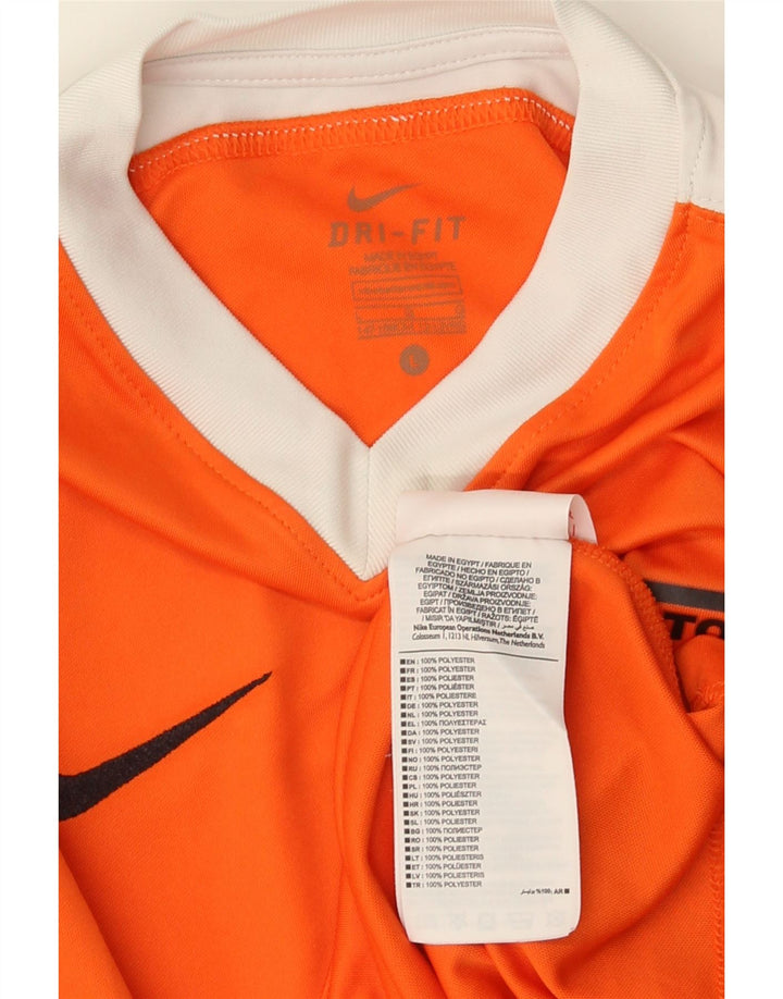 Nike Boys Grafisk Top Langærmet 12-13 År Stor Orange