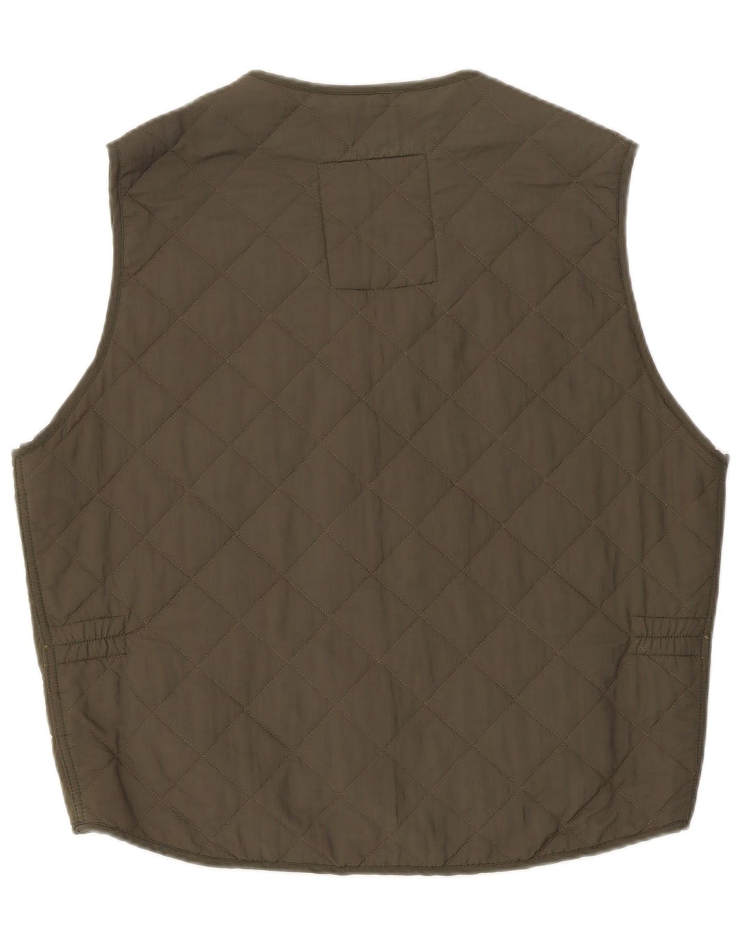 MURPHY & NYE Herre Quiltet Gilet UK 40 Stor Khaki Polyamid