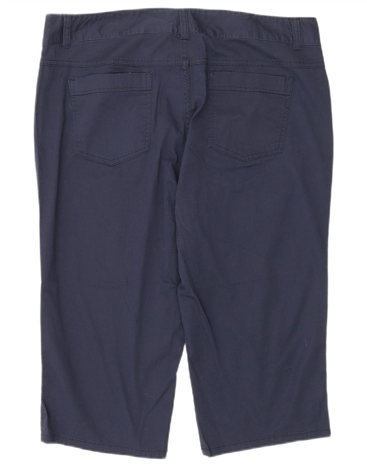 DOCKERS Bermuda-shorts til kvinder US 14 XL W34 Marineblå bomuld