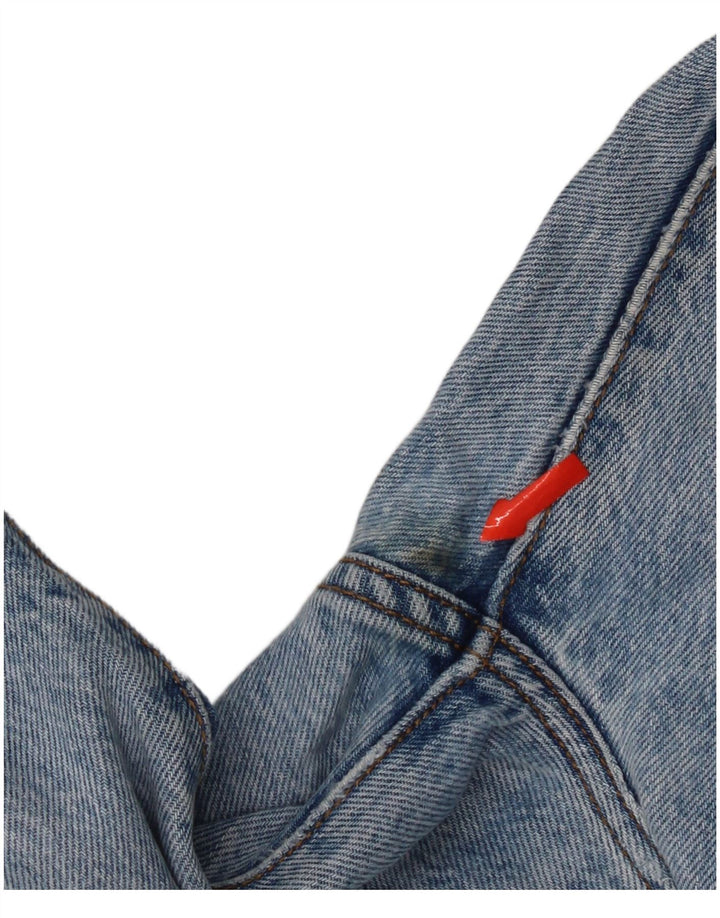 Levi's Womens 501 Distressed Straight Jeans W26 L28 Blå Bomuld