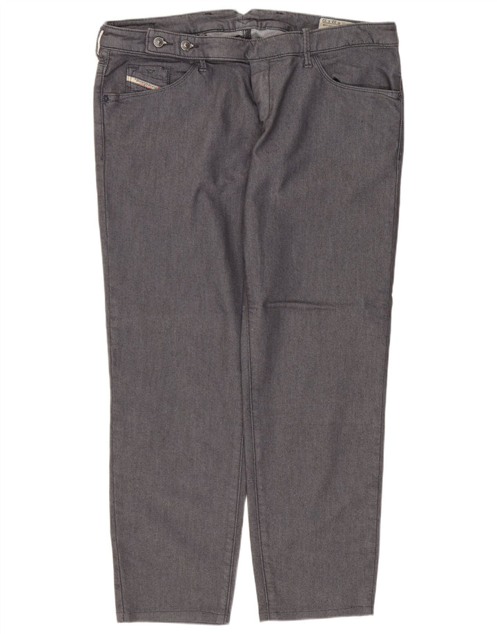 Diesel Dame Straight Jeans W32 L26 Grå Bomuld