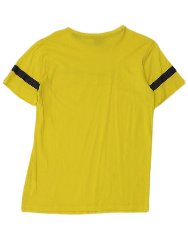 Champion Drenge Grafisk T-Shirt Top 13-14 år XL Gul Colourblock Bomuld