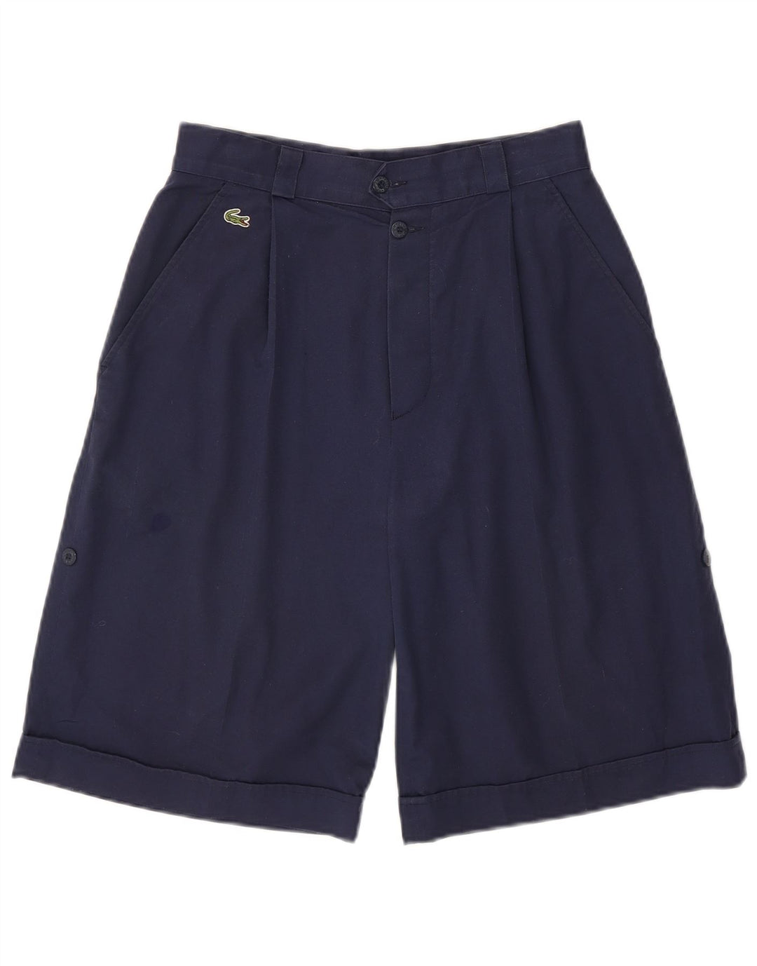 Lacoste Herre Pegged Chino Shorts Størrelse 42 Medium W28 Marineblå Bomuld