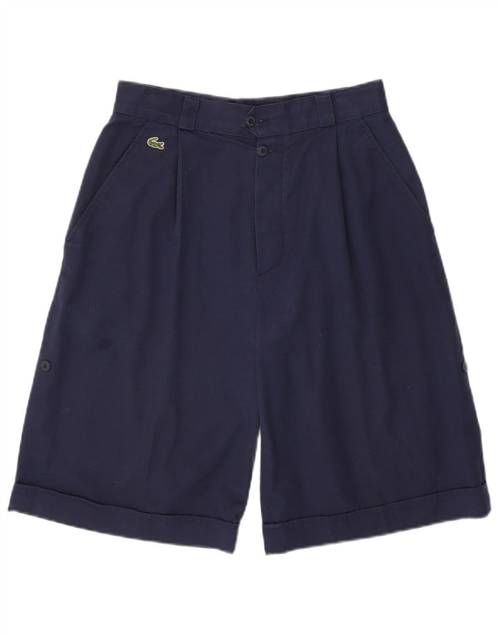 Lacoste Herre Pegged Chino Shorts Størrelse 42 Medium W28 Marineblå Bomuld
