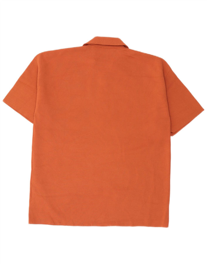 Cos Herre Polo Shirt Lille Orange Viscose